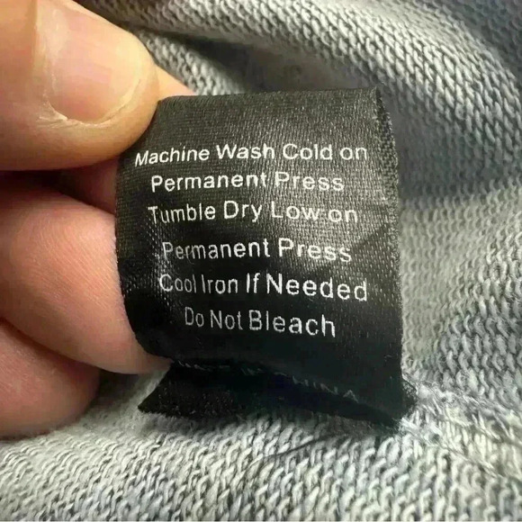 POL Small Mineral Wash Cut Out Short Women Top 3/4 Sleeves In Denim Blue - Picture 8 of 9